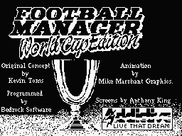football manager - world cup edition